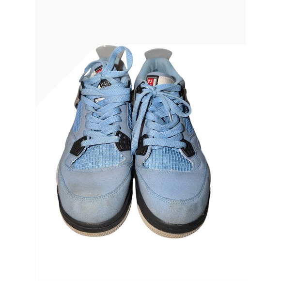 Nike Air Jordan 4 Retro University Blue Cement Grey Basketball Shoes Men 7 - Picture 2 of 7